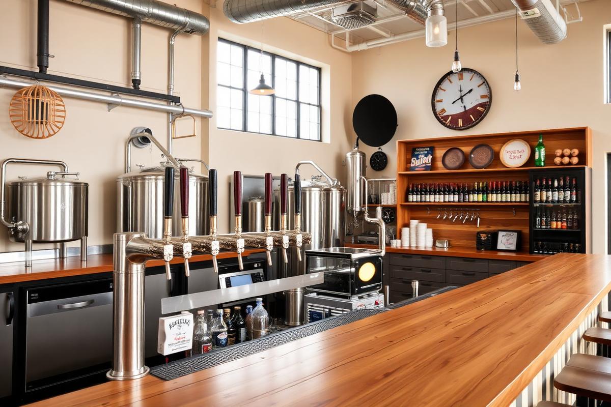 Interior of Quarry Line Brewing in Elmwood, West Hartford